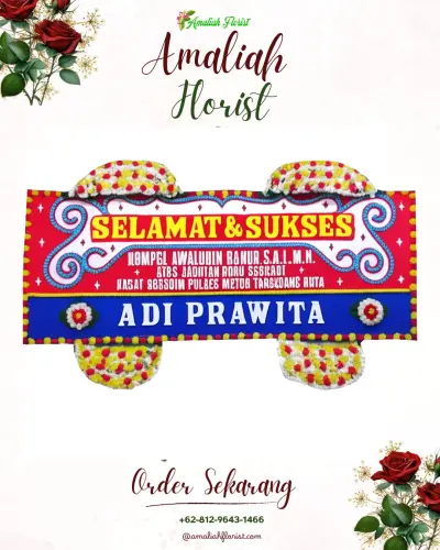 Karangan Bunga Ucapan Selamat di Dulalowo